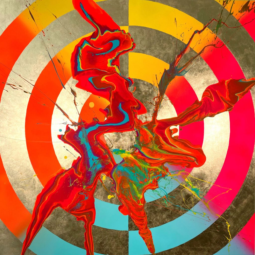 Neon Flash 120 x 120 cm